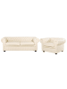 Beliani 2-tlg Sitzgruppe CHESTERFIELD in Beige/Braun