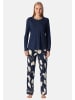 Schiesser Schlafanzug Comfort Nightwear in Deep sea blue