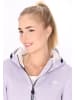 Schmuddelwedda Damen Strickfleecemantel in Grauviolett Melange