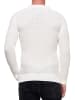 Rusty Neal Grobstrick Slim Fit Rundhals-Pullover in Weiß