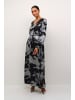 Kaffe Kleid KAasky A-shape in Black/Silver Cloud Print
