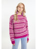 IZIA Damen Pullover in Beerenpink Mehrfarbig