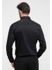 Eterna Performance Shirt Twill-Stretch Langarm in Schwarz