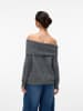 Vero Moda Strickpullover in Medium Grey Melange