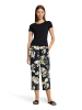 Betty Barclay Schlupfhose mit Bundfalten in Dark Blue/Green