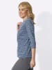 Sieh an! 3/4-Arm-Shirt in bleu-rauchblau-bedruckt