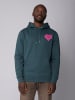 wat? Apparel Sweatshirt Pink Heart in Petrol