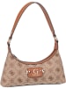 Guess Handtasche Neda Top Zip SHB Logo in Latte Logo