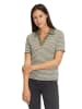 Betty Barclay Poloshirt mit Ringel in Khaki/White