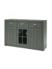 Feldmann-Wohnen Sideboard Ascot grün 130 / 43 / 86cm