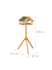 relaxdays Vogelfutterhaus - (B)37 x (H)120 x (T)37,5 cm