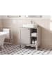 Beliani Waschbeckenunterschrank PENON in Beige - (W) 60 x (H) 64 x (L) 30 cm