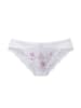 LASCANA Slip in weiß-rosa