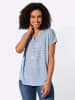 WITT WEIDEN Druck-Bluse in bleu-ecru-gemustert