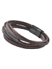 Adeliás Unisex Armband – Lederarmband aus Leder 21 cm in braun