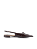 Bianco Slingbacks in BurgundyPatent1