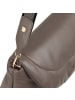 DuDu Melville Schultertasche Leder 31 cm in taupe