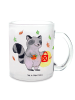 Mr. & Mrs. Panda Teetasse Waschbär Laterne ohne Spruch in Transparent