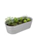 relaxdays Hochbeet in Hellgrau - (B)150 x (H)45 x (T)60 cm