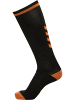 Hummel Long Socken Elite Indoor Erwachsene in BLACK/ORANGE TIGER