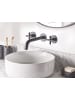 Beliani Wasserhähne KAIETEUR in Schwarz - (W) 30 x (H) 9 x (L) 21 cm