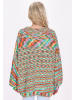 IZIA Damen Pullover in Grün Mehrfarbig
