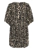 Kaffe Jerseykleid KAnani Loose fit in Naturel Leopard Print