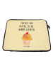 Mr. & Mrs. Panda Notebook Tasche Cupcake mit Spruch in Gelb Pastell