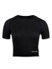 Gorilla Wear Nahtloses Crop-Top - Selah - Schwarz