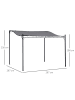 Outsunny Gartenpavillon 297L x 297B cm Grau