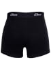 S. Oliver Boxershort 3er Pack in Grau/Schwarz/Weiß