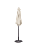Beliani Marktschirm VARESE in Beige/Grau - (W) 266 x (H) 238 x (L) 266 cm