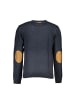 GianMarco Venturi Blauer Baumwoll-Pullover