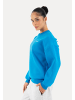SMILODOX Unisex Oversize Sweatshirt Tane in Blau