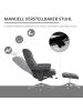 HOMCOM Relaxsessel mit Hocker in Dunkelgrau 85L x 78B x 106H cm