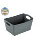 koziol BOXXX M - Aufbewahrungsbox 3,5l in recycled ash grey