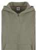 Urban Classics Urban Classics Ladies Fluffy Zip Cardigan in paleolive