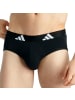 adidas 3er Pack Brief Active Flex Cotton in Schwarz