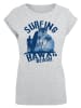 F4NT4STIC Extended Shoulder T-Shirt Hawaii Surf Beach Summer in grau meliert