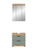 ebuy24 Badmöbelset Scout (2-teilig) Staubgrün 60 x 34 cm