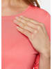 GOLDNER Kurzgröße:  Trageangenehmes Viskoseshirt mit Elasthan in koralle