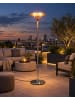 Beliani Terrassenstrahler ASKJA in Silber - (W) 45 x (H) 205 x (L) 45 cm