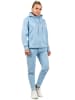 Reichstadt Damen Relaxed Fit Hoodie Marken-Stick in Baby Blue