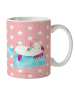 Mr. & Mrs. Panda Kindertasse Einhorn Verliebt ohne Spruch in Rot Pastell