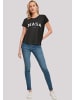 F4NT4STIC Ladies Box T-Shirt NASA Collegiate Logo in schwarz