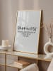 Tales by Jen Poster / Kunstdruck "Happiness is not a destination" I Ohne Rahmen