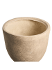 Beliani Outdoor Blumentopf LIXOURI in Beige - (W) 47 x (H) 40 x (L) 47 cm