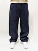 DADA Baggy Denim Jeans mit Stickerei Raw Indigo in Blau
