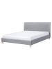 Beliani Doppelbett SENNEZ in Grau/Braun - (W) 175 x (H) 106 x (L) 216 cm