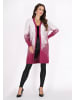 faina Damen Cardigan in Wollweiss Fuchsia